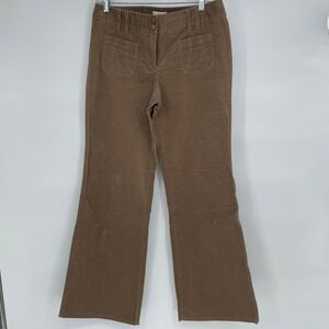 Ann Taylor LOFT Velvet Flare Pants Brown Size 8‎